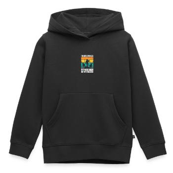 I'm Into Fitness Fitness Deer In My Freezer Funny - Kinder Premium Organic Hoodie - Schwarz - Vorne - AI Model Kid Male (0cm)
