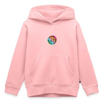 Camping: Liebe ist. - Kinder Premium Organic Hoodie - Rosa - Vorne - AI Model Kid Female (0cm)