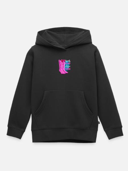 Stiefel und Bling - Kinder Premium Organic Hoodie - Schwarz