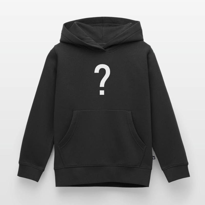 Point d'interrogation signe conception idée cadeau idée Sweat Premium à capuche enfant bio