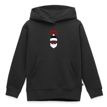 Noël sanglant Joyeux Noël Horreur - Sweat Premium à capuche enfant bio - noir - Devant - AI Model Kid Male (0cm)