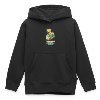 Tonnosaurus Rex - Kinder Premium Organic Hoodie - Schwarz - Vorne - AI Model Kid Male (0cm)