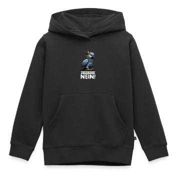 Avant que vous ne demandiez : pas de perroquet gris d’Afrique, perroquet, perroquet, perroquet, perroquet - Sweat Premium à capuche enfant bio - noir - Devant - AI Model Kid Male (0cm)