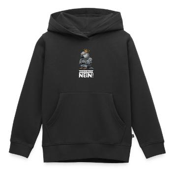 Avant que vous ne demandiez : pas de perroquet gris d’Afrique, perroquet, perroquet, perroquet, perroquet - Sweat Premium à capuche enfant bio - noir - Devant - AI Model Kid Male (0cm)