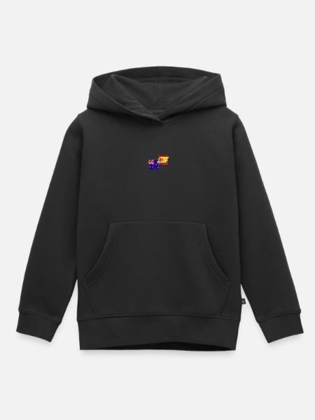 Australien Spanien Flagge Australier - Kinder Premium Organic Hoodie - Schwarz