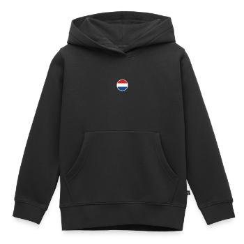 Nederland Nederlandse vlag Nederlands - Kinder Premium hoodie biologisch - zwart - Voor - AI Model Kid Male (0cm)