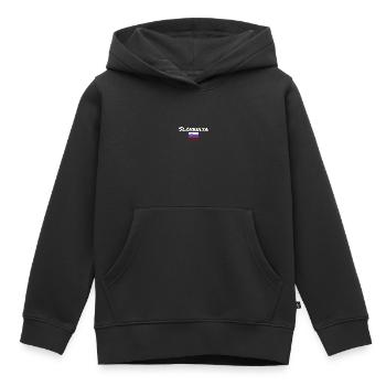 Slovénie Slovénie Drapeau slovène Slovène - Sweat Premium à capuche enfant bio - noir - Devant - AI Model Kid Male (0cm)