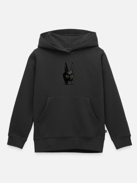 Anubis - Kinder Premium Organic Hoodie - Schwarz