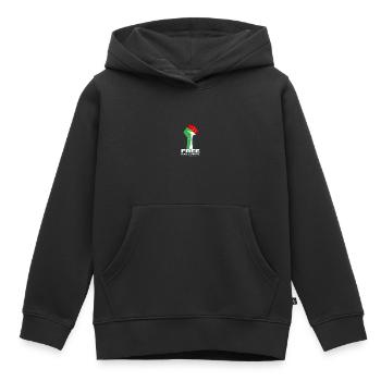 Palestine libre Liberté Freiheit - Sweat Premium à capuche enfant bio - noir - Devant - AI Model Kid Male (0cm)