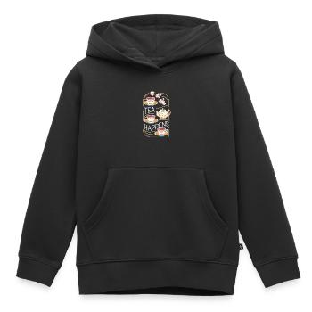 Tea Happens - Kids Premium Organic Hoodie - black - Front - AI Model Kid Male (0cm)