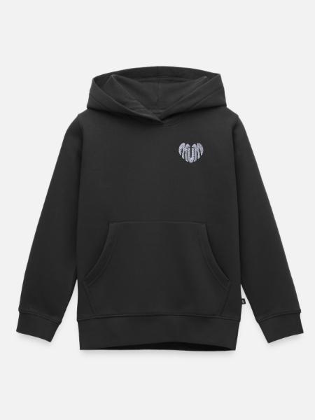 Mum Herzweiß bestickt - Kinder Premium Organic Hoodie - Schwarz
