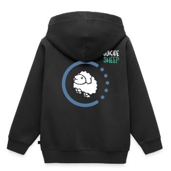 Mr Suicide Sheep - Kids Premium Organic Hoodie - black - Back - AI Model Kid Male (0cm)