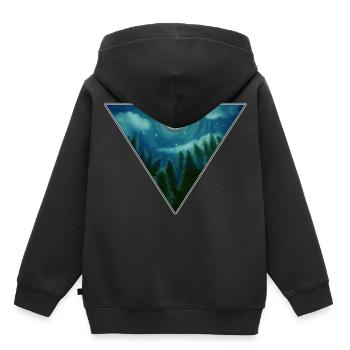 full moon - Kids Premium Organic Hoodie - black - Back - AI Model Kid Male (0cm)