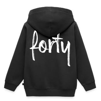 40 forty 40th birthday gift number 40 number - Kids Premium Organic Hoodie - black - Back - AI Model Kid Male (0cm)
