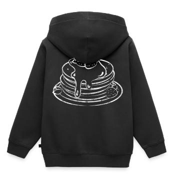 Pancakes Shirt Gift Pancake Pancake Eggs - Kids Premium Organic Hoodie - black - Back - AI Model Kid Male (0cm)