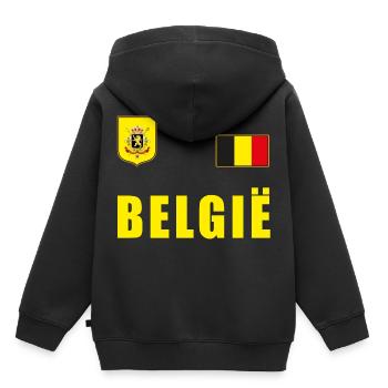 Belgium Soccer T-Shirt Jersey Fan Shirt Fans - Kids Premium Organic Hoodie - black - Back - AI Model Kid Male (0cm)