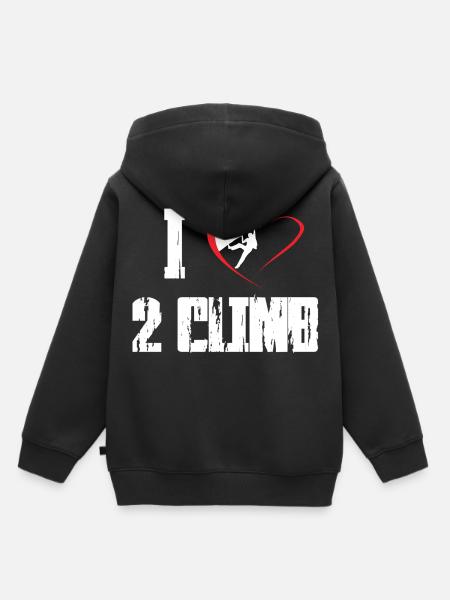Klettern Felsklettern Freeclimbing - Kinder Premium Organic Hoodie - Schwarz