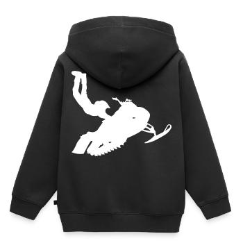 Snowmobile snowmobile snowmobile - Kids Premium Organic Hoodie - black - Back - AI Model Kid Male (0cm)