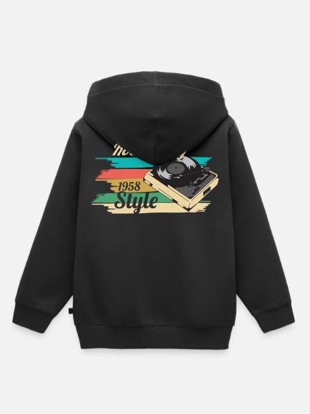 rockabilly - Sweat Premium à capuche enfant bio - noir