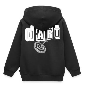 jeu de fléchettes - Sweat Premium à capuche enfant bio - noir - Dos - AI Model Kid Male (0cm)