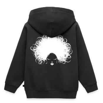 Friseur Frisör - Kinder Premium Organic Hoodie - Schwarz - Hinten - AI Model Kid Male (0cm)