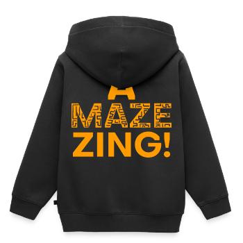 incroyable - Sweat Premium à capuche enfant bio - noir - Dos - AI Model Kid Male (0cm)