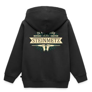 tailleur de pierre - Sweat Premium à capuche enfant bio - noir - Dos - AI Model Kid Male (0cm)
