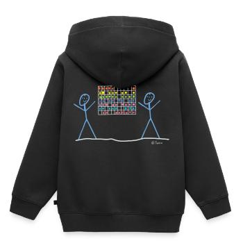 Project Management Stick Figures, Job Work Scrum - Kids Premium Organic Hoodie - black - Back - AI Model Kid Male (0cm)