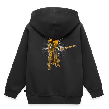 Knight Middle Ages - Kids Premium Organic Hoodie - black - Back - AI Model Kid Male (0cm)