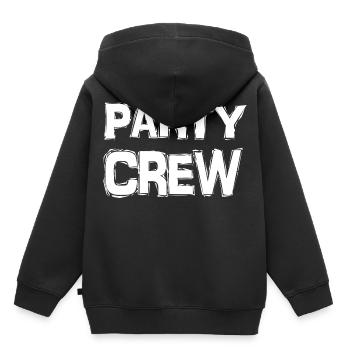 Party Crew Party Geschenkidee - Kinder Premium Organic Hoodie - Schwarz - Hinten - AI Model Kid Male (0cm)