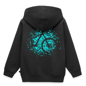 Vélo Vélo Vélo De Montagne Vélo De Montagne - Sweat Premium à capuche enfant bio - noir - Dos - AI Model Kid Male (0cm)