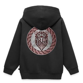 Valknut Vikings Odin Thor Keltische Symbole Pagan - Kinder Premium Organic Hoodie - Schwarz - Hinten - AI Model Kid Male (0cm)