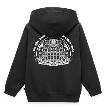 Das einzig gute System ist ein Soundsystem - Kinder Premium Organic Hoodie - Schwarz - Hinten - AI Model Kid Male (0cm)