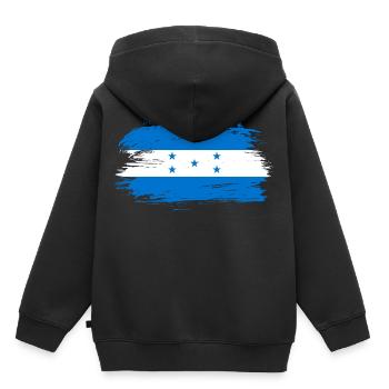 Honduras flag flag - Kids Premium Organic Hoodie - black - Back - AI Model Kid Male (0cm)