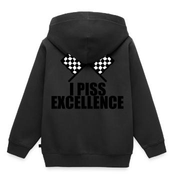 I Piss Excellence 2 - Sweat Premium à capuche enfant bio - noir - Dos - AI Model Kid Male (0cm)