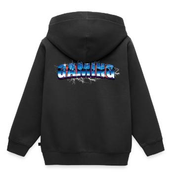 Spiel - Kinder Premium Organic Hoodie - Schwarz - Hinten - AI Model Kid Male (0cm)