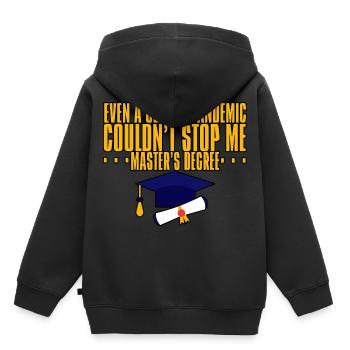 Même une pandémie n’a pas pu m’arrêter, maîtrise - Sweat Premium à capuche enfant bio - noir - Dos - AI Model Kid Male (0cm)