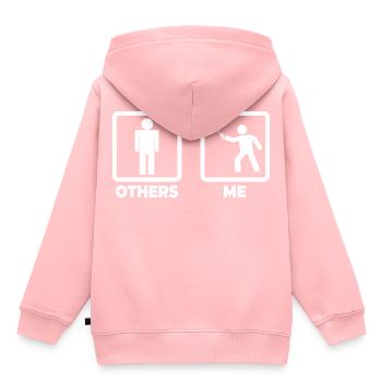 Autre moi - Sweat Premium à capuche enfant bio - rose - Dos - AI Model Kid Female (0cm)