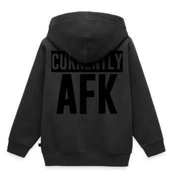 Actuellement Afk 3 - Sweat Premium à capuche enfant bio - noir - Dos - AI Model Kid Male (0cm)