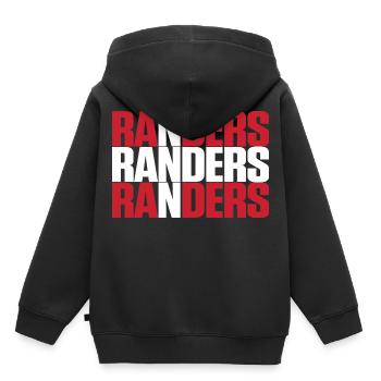 Randers Dänemark Fahne - Kinder Premium Organic Hoodie - Schwarz - Hinten - AI Model Kid Male (0cm)