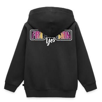 Fierté de la liberté City collage - Sweat Premium à capuche enfant bio - noir - Dos - AI Model Kid Male (0cm)