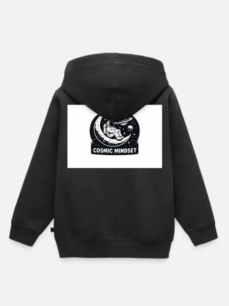 Kosmischer Mindset - Kinder Premium Organic Hoodie - Schwarz