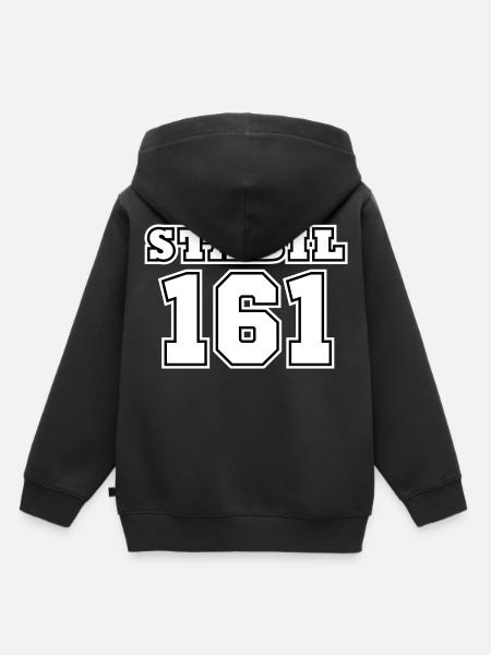 STABIL 161 - FOOTBALL - Kinder Premium Organic Hoodie - Schwarz