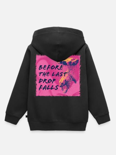 Before the last drop falls - Kinder Premium Organic Hoodie - Schwarz