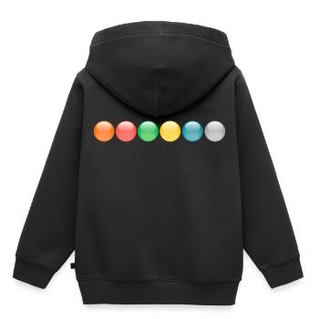 Balls colorful - Kids Premium Organic Hoodie - black - Back - AI Model Kid Male (0cm)