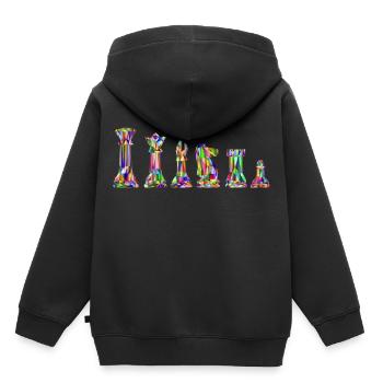 Chess - Kinder Premium Organic Hoodie - Schwarz - Hinten - AI Model Kid Male (0cm)