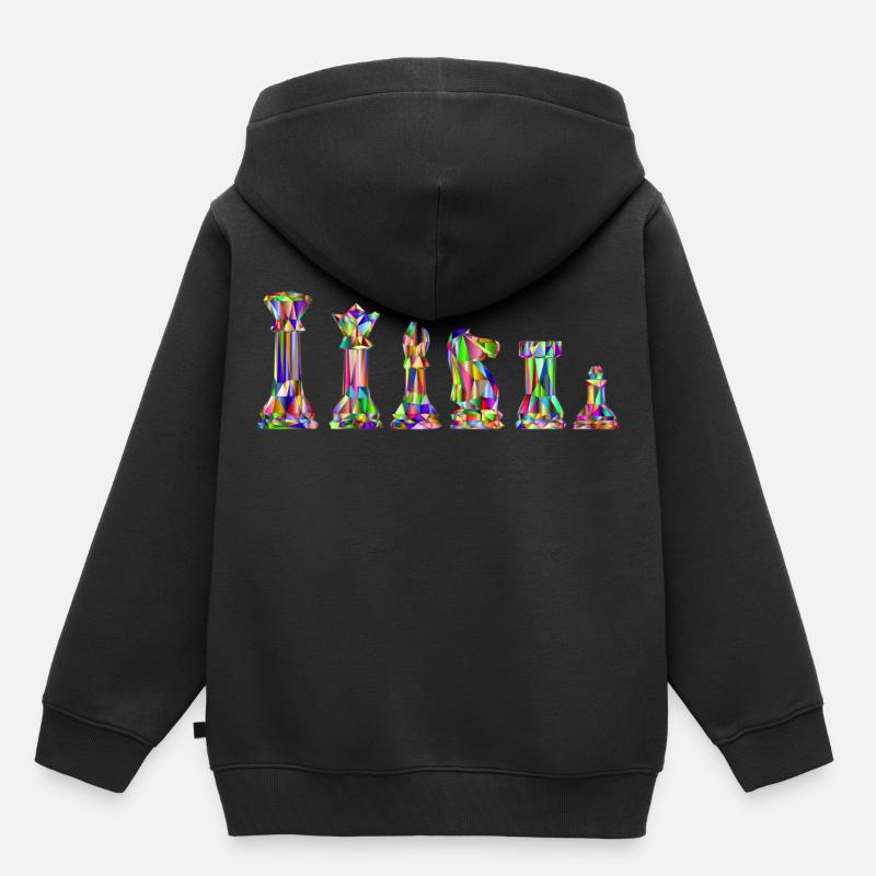Chess - Sweat Premium à capuche enfant bio - noir