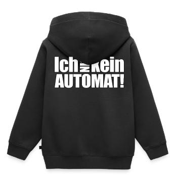 Je ne suis pas automatisé !!! - Sweat Premium à capuche enfant bio - noir - Dos - AI Model Kid Male (0cm)