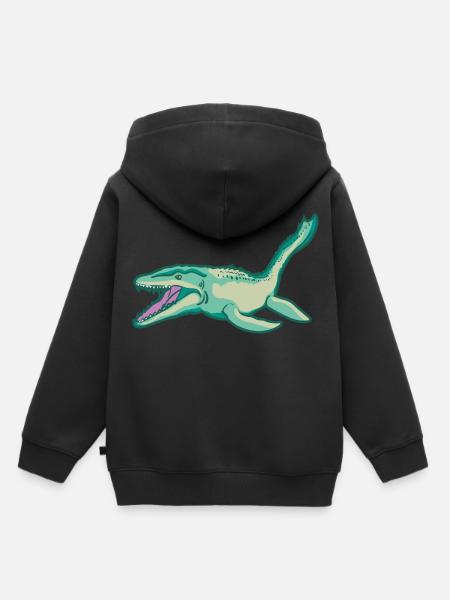 Plesiosaurus Dinosaurier Dino Urzeit Geschenkidee - Kinder Premium Organic Hoodie - Schwarz