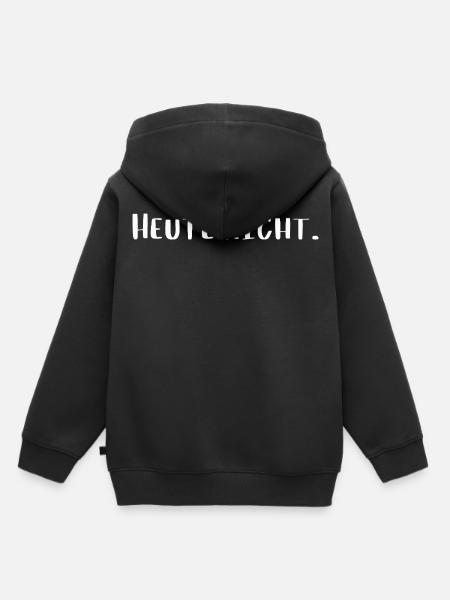 Heute nicht – Lustiges Statement Design - Kinder Premium Organic Hoodie - Schwarz